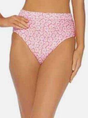 Raisins Daized Out Tropics Swim Bottoms, Coral, M